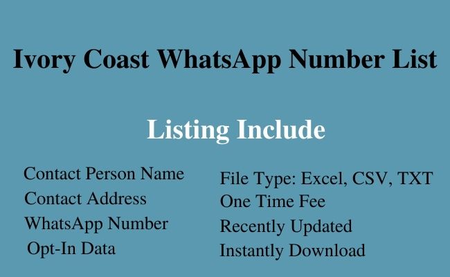 Ivory Coast whatsapp number list