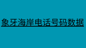 象牙海岸电话号码数据