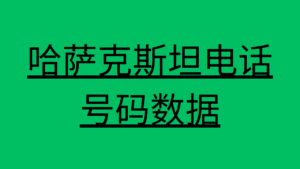 哈萨克斯坦电话号码数据